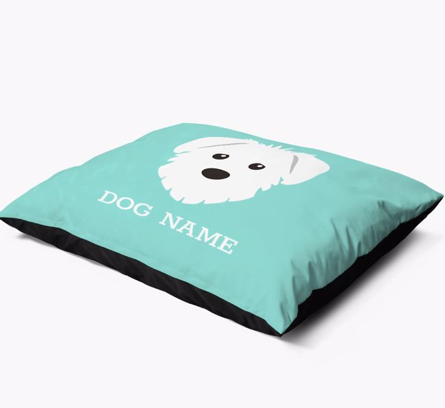 'Yappicon and Name' - Personalised {breedFullName} Dog Bed